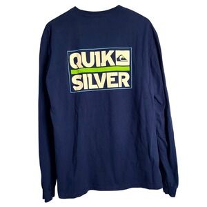 Quiksilver Sweater logo Double Sided Mens Longsleeve shirt XL vintage